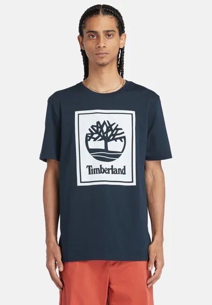 Футболка с принтом SHORT SLEEVE TEE Timberland, цвет dark sapphire