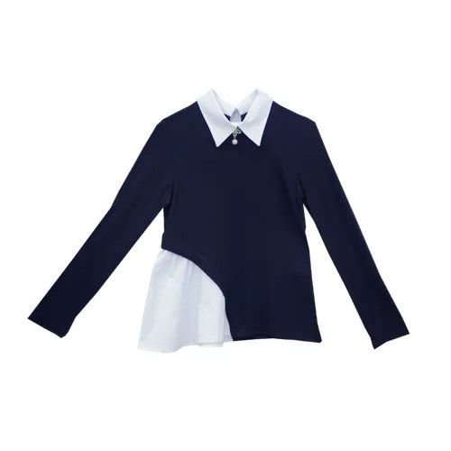 Школьная блуза BADI JUNIOR, размер 164, синий