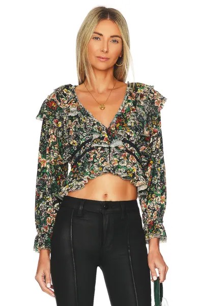 Топ Free People Rudi Ruffle, цвет Night Garden