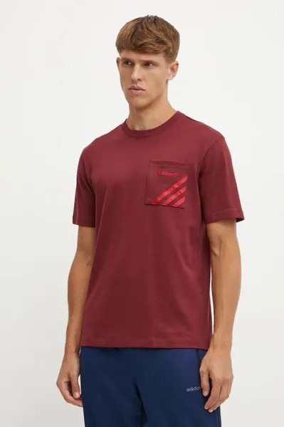 Футболка adidas Originals, бордовый