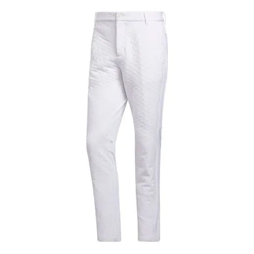 Спортивные штаны adidas Quilting Pt Golf Sports Training Casual Long Pants White, белый