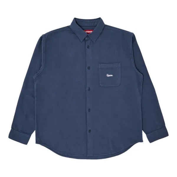 Рубашка Supreme Flannel 'Dark Slate', синий