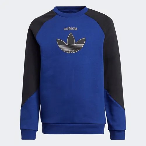Свитшот adidas Originals, размер 152, синий, черный