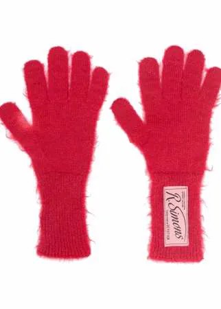 Raf Simons перчатки с нашивкой-логотипом