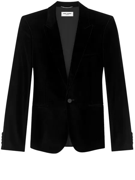 Куртка Saint Laurent Black velvet, черный