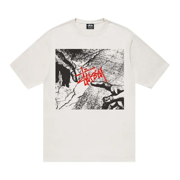 Футболка Stussy Creation, окрашенная в пигмент натуральный