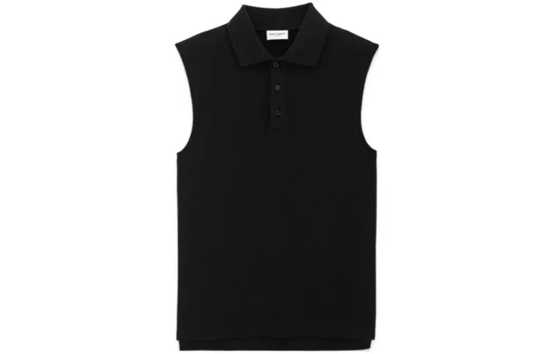 SAINT LAURENT Мужская рубашка поло, цвет Black