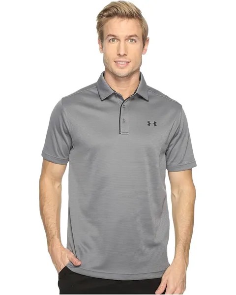 Поло Under Armour Golf Tech, цвет Graphite/Black/Black
