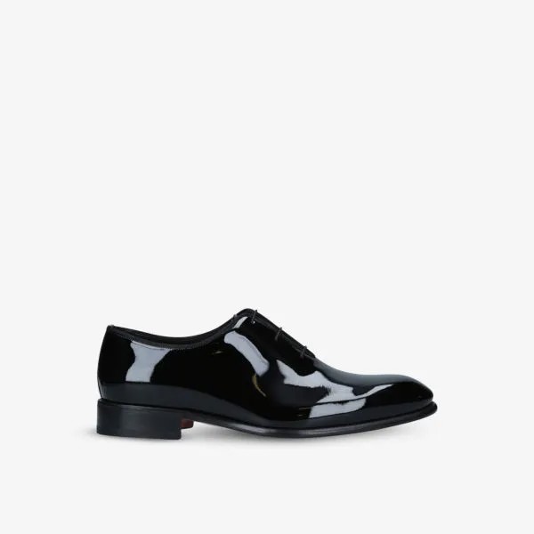 Лакированные оксфорды Carter Santoni, черный