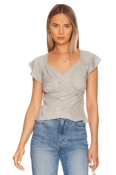 Топ Tularosa Natalie Embroidered, цвет Blue Abyss