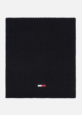 Шарф унисекс Tommy Jeans Basic Rib Cotton черный 226х27 см