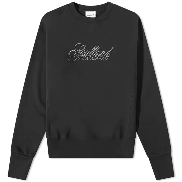 Толстовка Soulland Hand Drawn Logo Crew Sweat