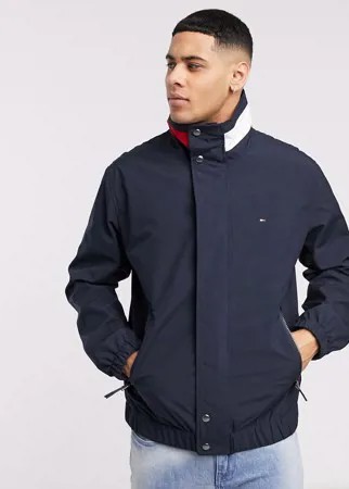 Темно-синий нейлоновый бомбер Tommy Hilfiger