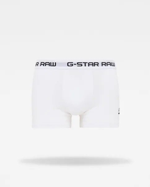 Однотонные мужские трикотажные боксеры белого цвета G-Star Raw, белый