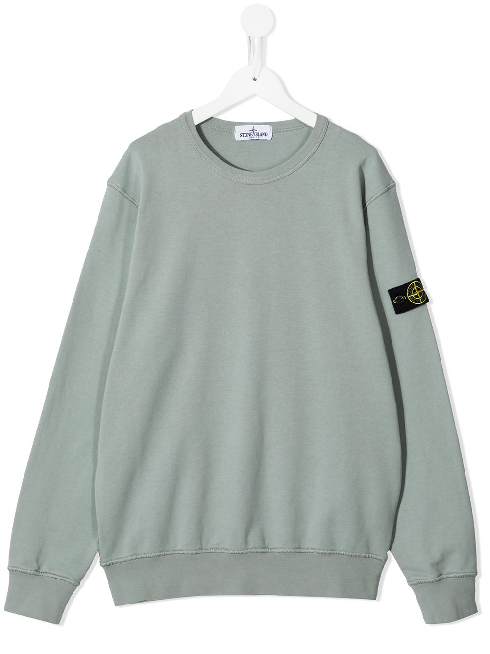 Stone Island Junior толстовка с нашивкой-логотипом
