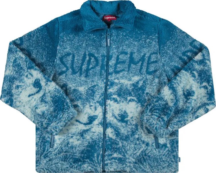 Куртка Supreme Wolf Fleece Jacket 'Teal', бирюзовый