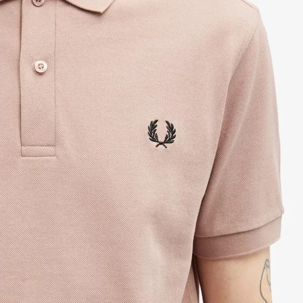 Fred Perry Однотонная рубашка-поло, розовый