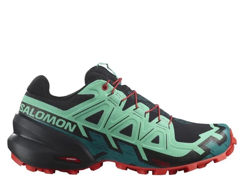 Женские черно-зеленые кроссовки Salomon Speedcross 6 L47116100