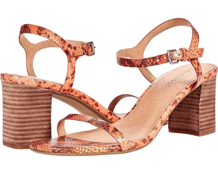 Туфли Madewell Holly Ankle Strap Snake Embossed, цвет Sweet Tulip Multi