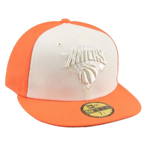 Мужская кепка New Era New York Knicks Tonal 2-Tone 59Fifty бежево-оранжевая