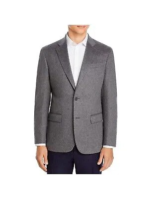 Мужской серый однобортный приталенный спортивный пиджак дизайнерского бренда 38R