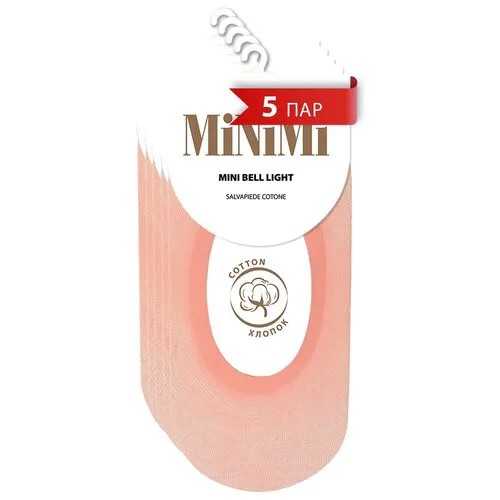 Подследники MiNiMi, 5 пар, размер 35-38, розовый