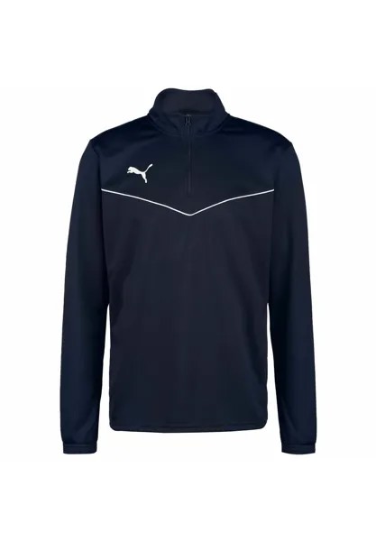 Рубашка с длинным рукавом FUSSBALL, TEAMSPORT TEAMRISE HALFZIP Puma, темно-синий