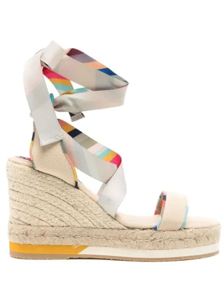 Босоножки Quilan 50 с принтом Paul Smith, бежевый