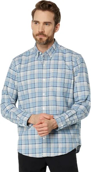 Рубашка Comfort Stretch Oxford Long Sleeve Traditional Fit Plaid L.L.Bean, цвет Bayside Blue