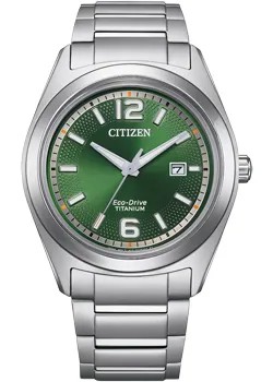 Японские наручные  мужские часы Citizen AW1641-81X. Коллекция Super Titanium