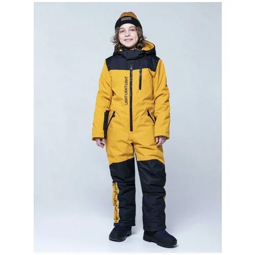 Комбинезон NIKASTYLE, демисезонный, размер 170 (84), желтый