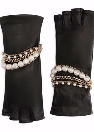 Dolce & Gabbana декорированные перчатки-митенки