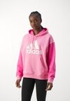 Худи ESSENTIALS BIG LOGO OVERSIZED HOODIE adidas, розовый