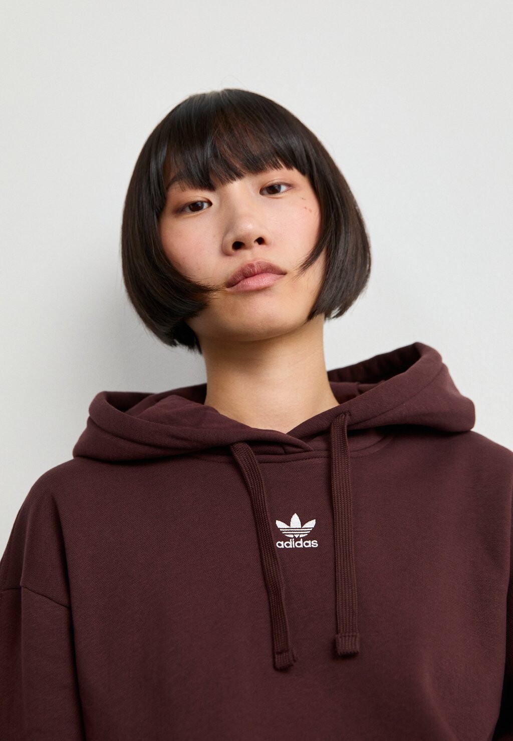 Толстовка HOODIE adidas, коричневый