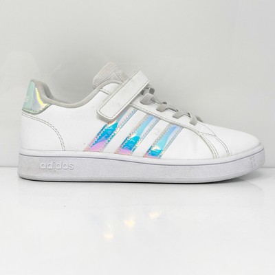 Adidas Girls Grand Court FW1275 Белая повседневная обувь Кроссовки Размер 2.5