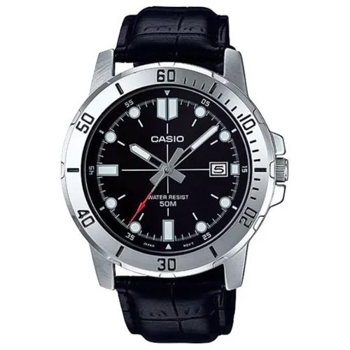 Наручные часы CASIO Collection Men MTP-VD01L-1E, черный, серебряный