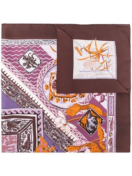 Hermès шелковый платок Le Jardin des Coptes 2010-х годов