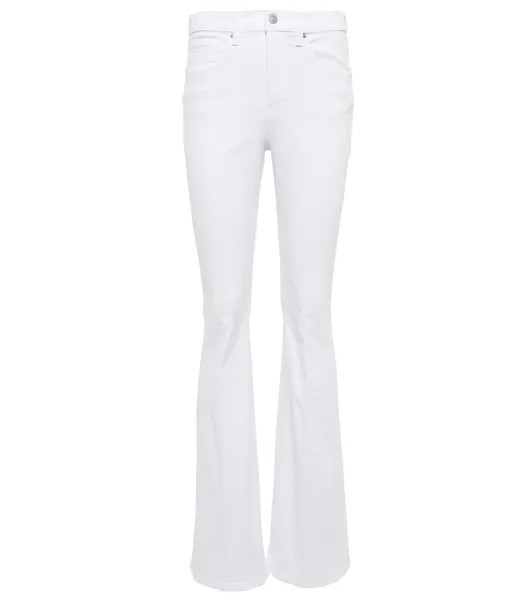 Расклешенные джинсы Beverly с высокой посадкой VERONICA BEARD, белый