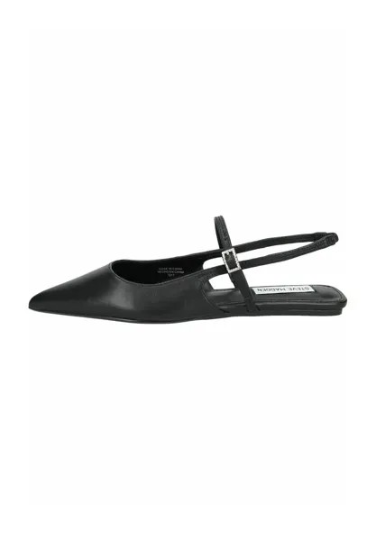 Классические балетки Steve Madden, цвет black leather