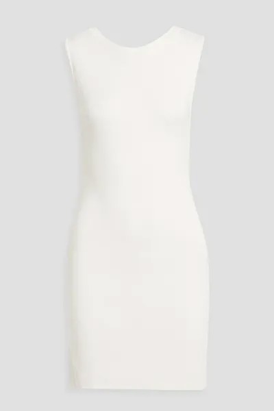 Платье мини Barca из хлопкового джерси с вырезами ENVELOPE1976, слоновая кость