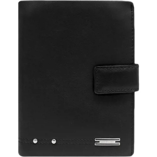 Бумажник Loui Vearner, фактура гладкая, черный