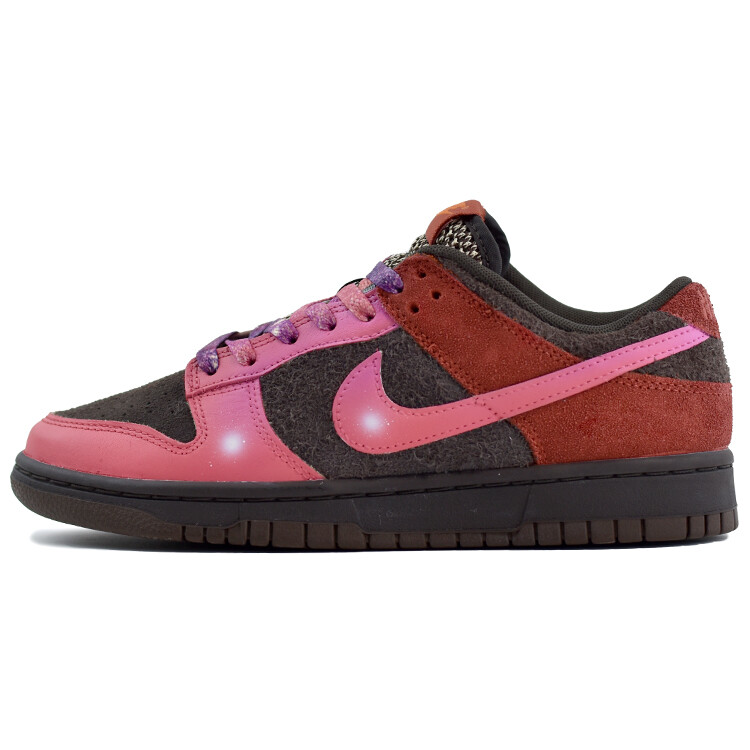 Кроссовки Nike Dunk Skateboarding Shoes Unisex Low-top Red, Pink, Black, красный