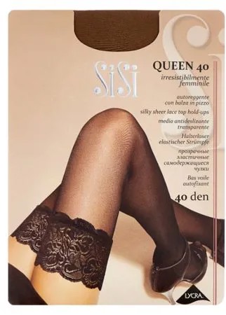 Чулки Sisi Queen 40 den, размер 4-L, naturelle (коричневый)