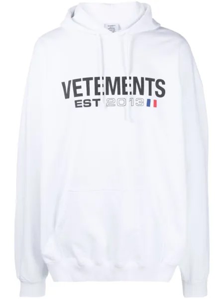 VETEMENTS худи с логотипом, белый