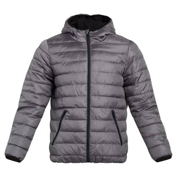 Мужская зимняя куртка Perry Ellis Quilted Bubble, серый