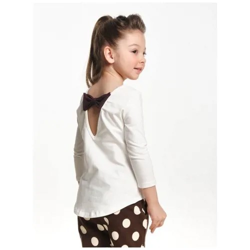 Лонгслив Mini Maxi, хлопок, размер 110, белый