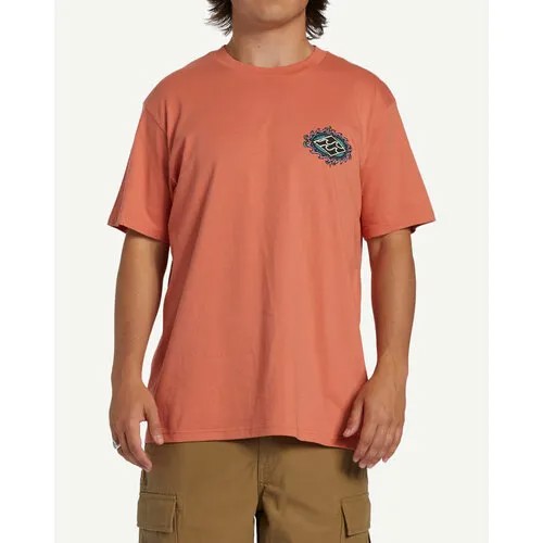 Футболка BILLABONG, размер 52, оранжевый
