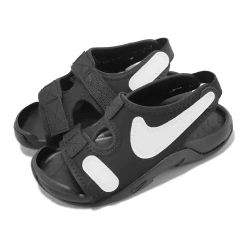 Детские дошкольные сандалии Nike Sunray Adjust 6 PS Black White DX5545-002