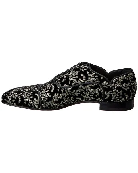 Christian Louboutin Greggy Chick Бархатные оксфорды, черный