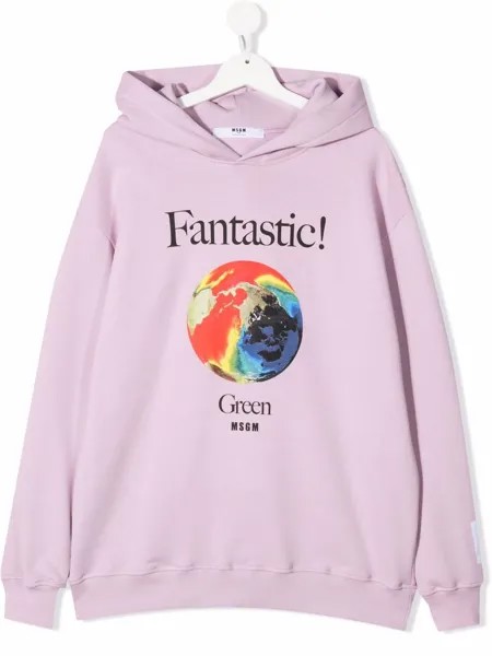 MSGM Kids худи с принтом